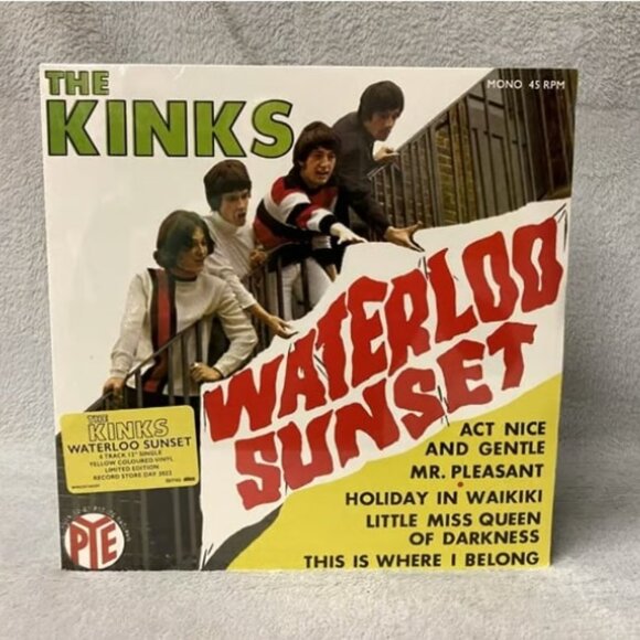 The Kinks Waterloo Sunset EP ~ RSD 2022 ~ Ltd 12" Yellow Vinyl ~ 45 RPM ~Sealed! - Picture 2 of 3